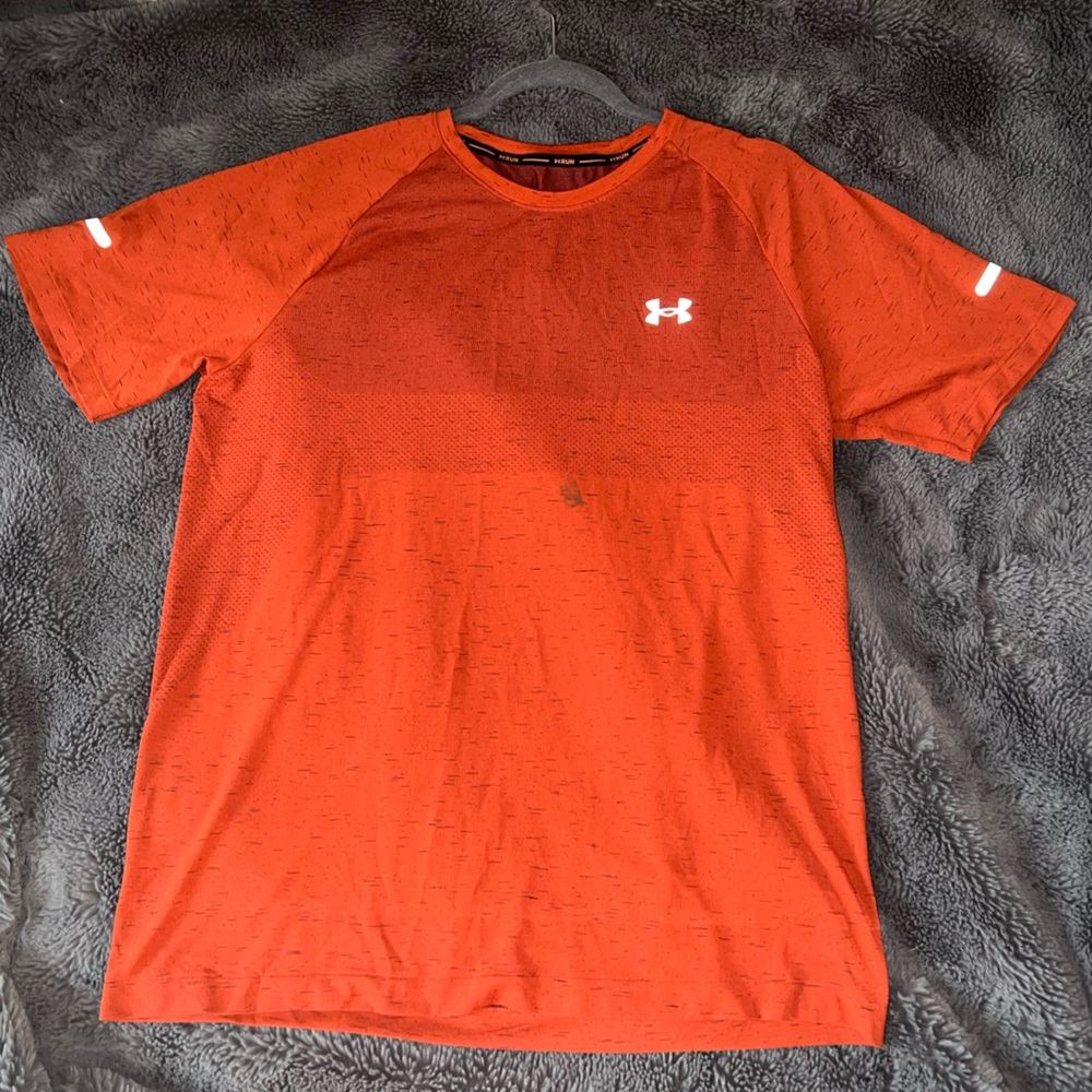 Under Armour The Seamless Run Fitted Heat-Gear T-shirt Mens - Size XL